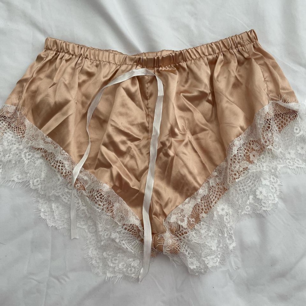 lace pj shorts